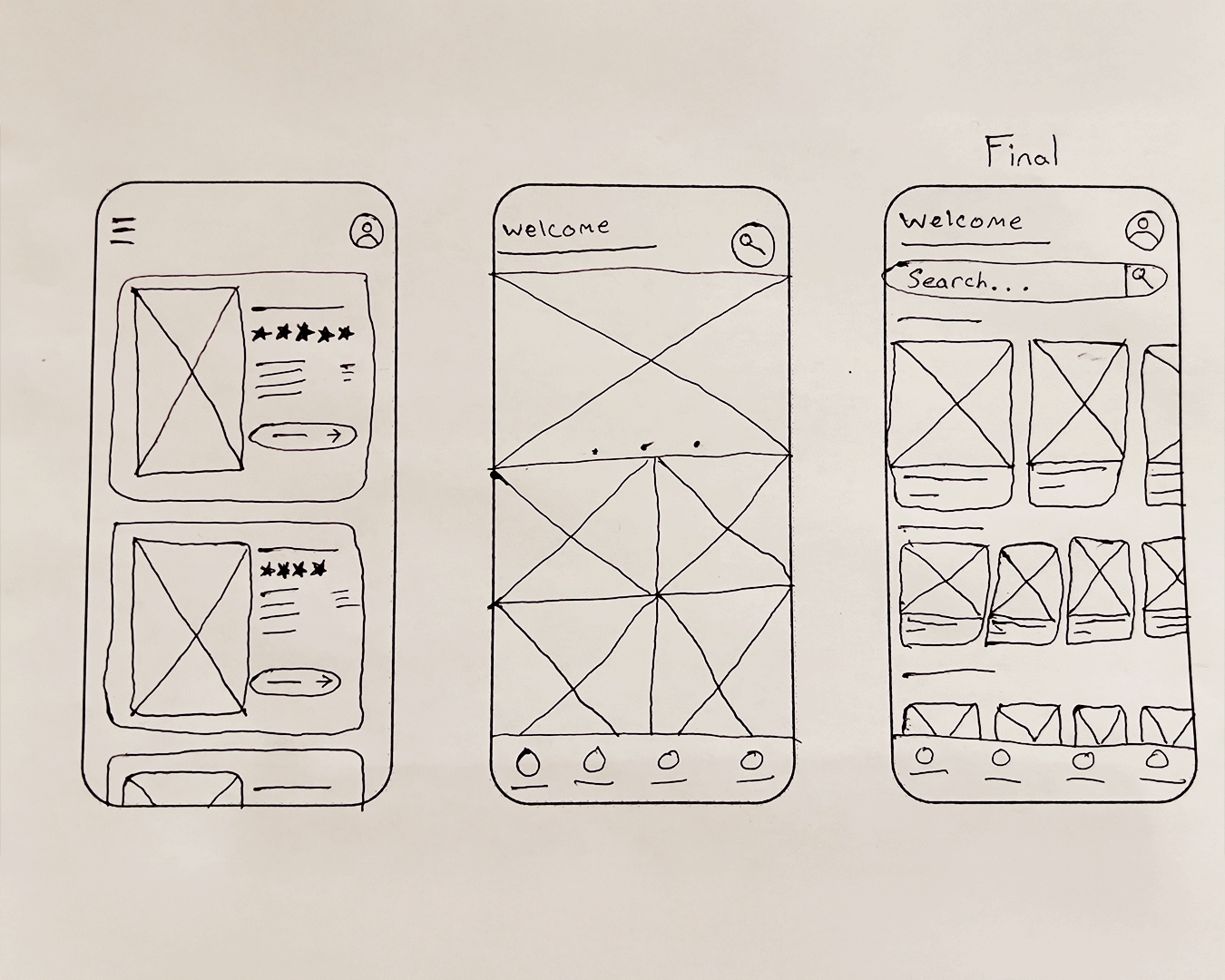 Cinematix App Sketches 2 More Cinematix App Sketches